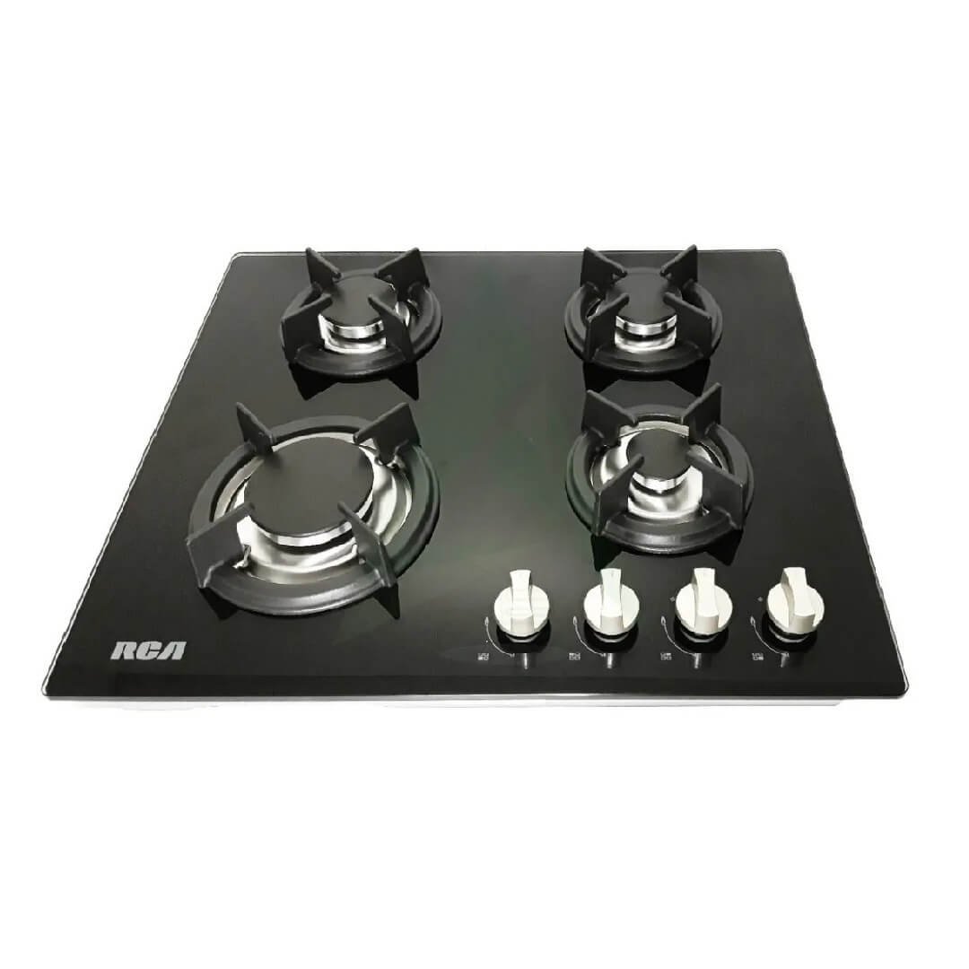 RCA - Encimera a Gas 4 Quemadores | Vidrio Templado
