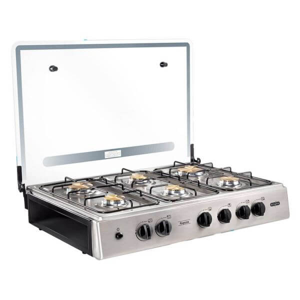 Ecoline - Cocineta Ragazza Inox 6 Quemadores