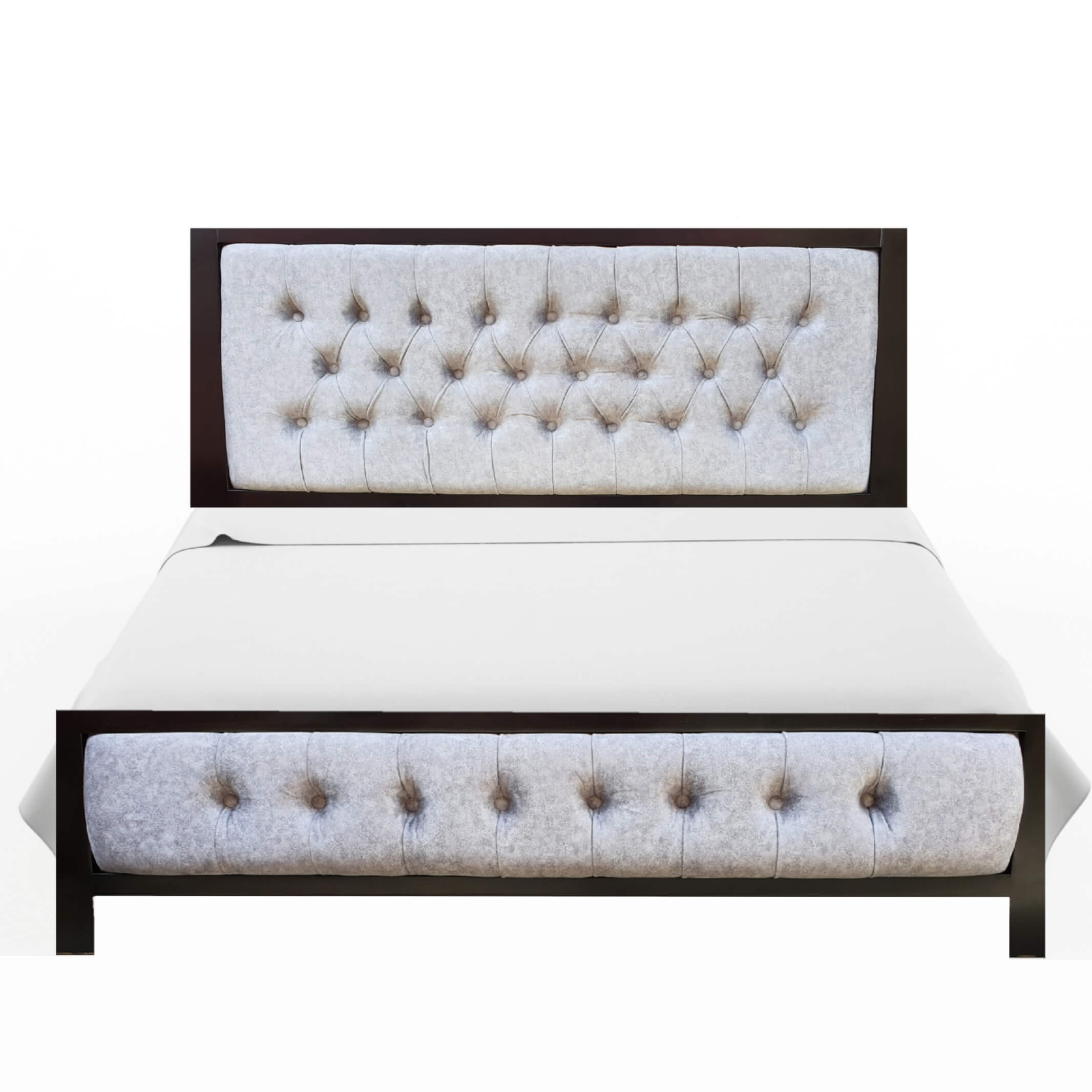 Cama Tapizada Paris | Gris