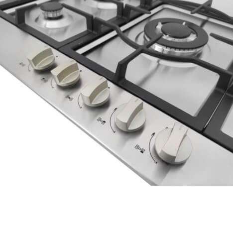 RCA - Encimera a Gas 5 Quemadores | Acero Inoxidable