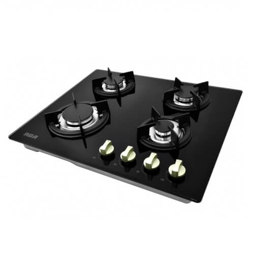 RCA - Encimera a Gas 4 Quemadores | Vidrio Templado