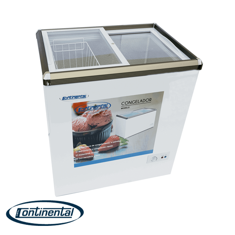 Congelador Puertas de Vidrio | 168 Litros