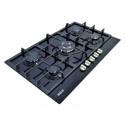 RCA - Encimera a Gas 5 Quemadores | Vidrio Templado